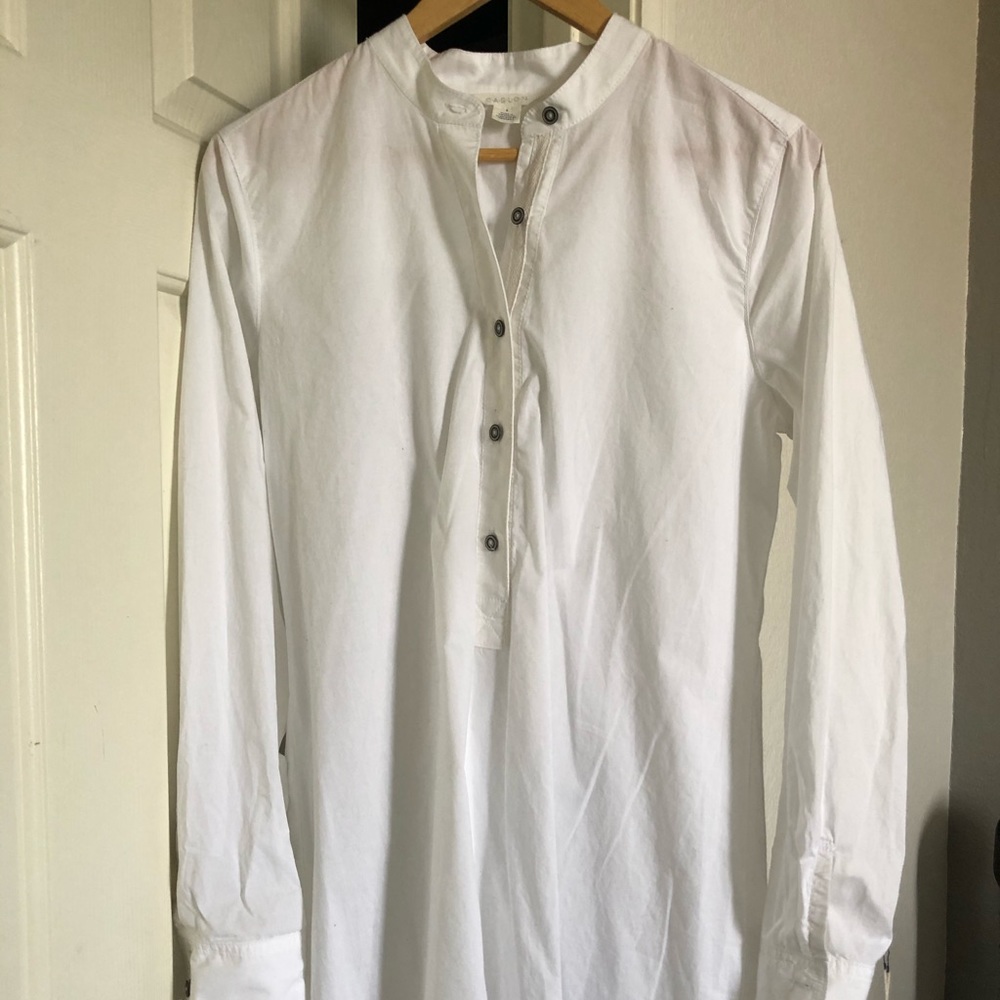 White cotton shirt/dress.